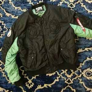 Billionaire Boys Club BB MA-1 JACKET Black Seafoam
